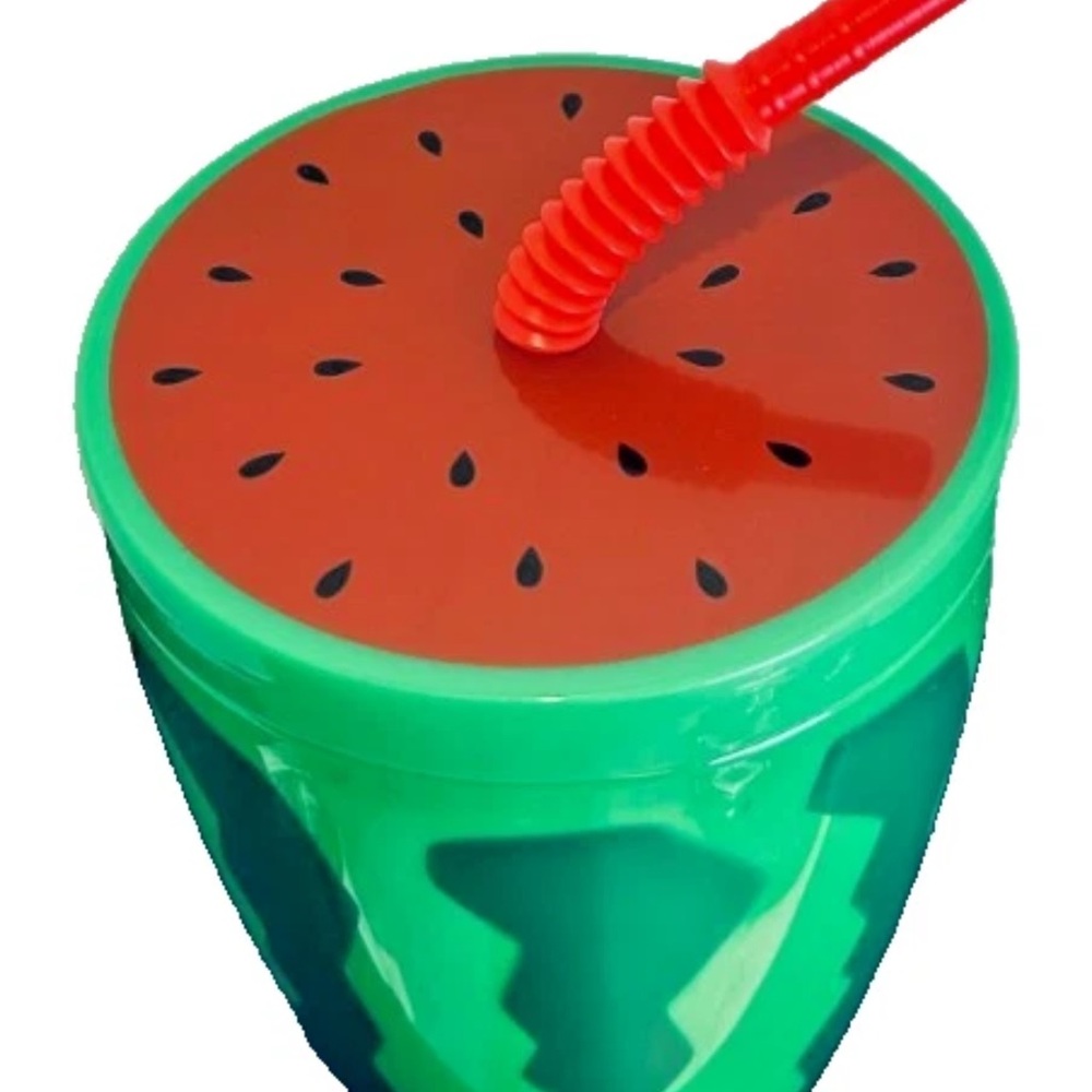 Big Watermelon Tumbler With Straw New!